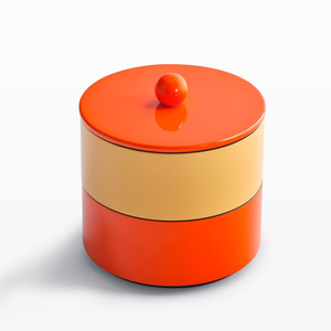 Pot de laque vide pour conteneur de stockage meilleure qualité prix compétitif pots laqués à 2 niveaux avec couvercle - Product Image 4