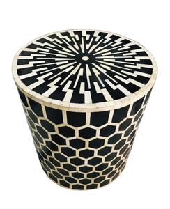 Tabouret Offre Spéciale en MDF avec incrustation d'os Vente en gros Incrustation d'os Moderne de bonne qualité Tabouret cubique de salon Pour Chambre Jardin Hall - Product Image 3