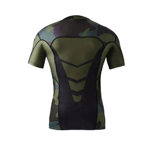 Rashguard personnalisé de qualité supérieure pour Jiu-Jitsu/BJJ, manches longues, en Spandex/Nylon, multicolore, respirant, séchage rapide, logo personnalisé - Product Image 3