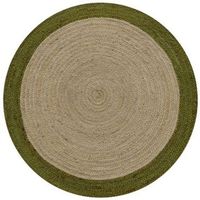 Tapis Rond Bohème en Jute Tressé Imprimé de Haute Qualité, Lavable, Tissage Plat, Design Luxe pour la Maison, Prix Raisonnable, Style Indien