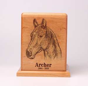 Wood Pet Urn <b>For</b> <b>Ashes</b> Dog Cat <b>Box</b> Personalized Cremation Casket Engraved Bespoke Small Medium Large - Product Image 6