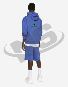 High Quality Men Hoodie And Shorts Set Custom Logo Loose Fit Cotton Fleece Two Piece Sports Tracksuit Wholesale Made In Pakistan - Product Image 5
