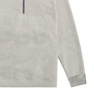 OEM Custom Drop Shoulder Lightweight Blank Garment Dyed 3D Pattern Oversized Pullover Half <b>Zip</b> Sweatshirt <b>Jumper</b> for Men - Product Image 3