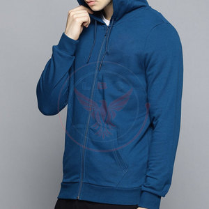 Sweat-shirts à capuche zippés pour hommes, de qualité supérieure, tendance, en polaire, avec logo personnalisé, grandes tailles - Product Image 3