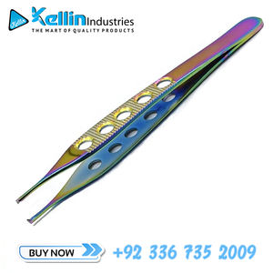 คีมหนีบเนื้อเยื่อ Adson แบบเคลือบหลายสีเครื่องมือผ่าตัดทั่วไปจากผู้ผลิตเยอรมัน - Product Image 5