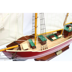 MODÈLE DE GRAND BATEAU LILA DAN-MODÈLE DE BATEAU ARTISANAT EN BOIS AVEC BATEAUX STAND-MODÈLE POUR LA DÉCORATION DE LA MAISON, LE CADEAU, LA COLLECTION - Product Image 2