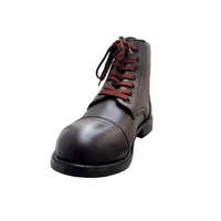 Bottes de sécurité montantes pour hommes de marque de luxe, nouvelle collection, en cuir véritable de vache, antidérapantes, pour l'hiver et l'été