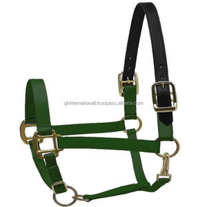 Caballo de nailon 100% hecho a medida con cuello halter, corona de cuero genuino negro de lujo para caballo, colores vibrantes disponibles - Product Image 6