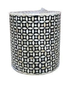 Tabouret Offre Spéciale en MDF avec incrustation d'os Vente en gros Incrustation d'os Moderne de bonne qualité Tabouret cubique de salon Pour Chambre Jardin Hall - Product Image 5