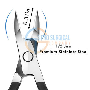 Professionnel 3 PRO qualité Durable en acier inoxydable cuticule pince à ongles soins personnels Laser Logo ongles outils doigt incarné - Product Image 6