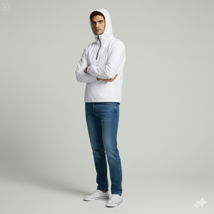 Custom Logo 100% Cotton Men's Eco-Friendly Puff Printed <b>Rain</b> <b>Jacket</b> Americano Sports Style Plus Size Waterproof Autumn Hunting - Product Image 4