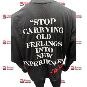 Heavyweight 250 Gsm algodón Boxy recortado gráfico camiseta para hombres personalizado Puff impresión cuello redondo hombro caído camisetas - Product Image 6