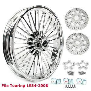 Roue avant à rayons larges 21x3.5 avec disques de frein pour <span class=keywords><strong>Harley</strong></span> Touring <span class=keywords><strong>Street</strong></span> <span class=keywords><strong>Glide</strong></span> Road King - Product Image 1
