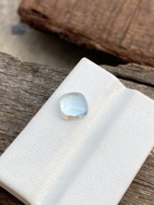 Piedra de cabujones con forma de Cojín cuadrado de Aguamarina de Color superior Natural con piedras preciosas de buen brillo para hacer joyas de 1,99 quilates - Product Image 2