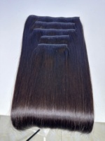 Extensión de cabello humano vietnamita con Clip virgen 100%, pelucas de trama doble individual de alta calidad de 8 a 32 pulgadas para ondas trenzadas