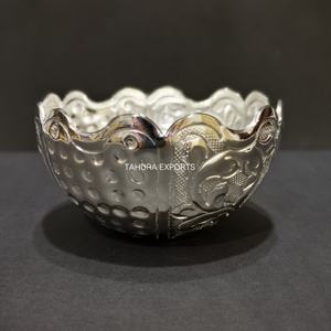 ชามใส่อาหารและขนมหวานสำหรับตกแต่งโต๊ะในโรงแรมถาดทำจากเงินขนาดเล็กทันสมัยใหม่ล่าสุด - Product Image 1
