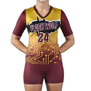 Uniforme de Voleibol Unisex Ligero de Alta Calidad, Impresión Personalizada, Diferentes Colores, Ropa Deportiva 100% Poliéster de Secado Rápido - Product Image 1