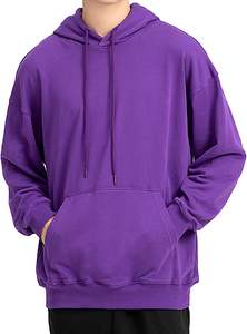 Sweat à capuche en molleton de coton avec logo personnalisé pour hommes Streetwear surdimensionné avec design brodé doublé vêtements pour hommes - Product Image 6