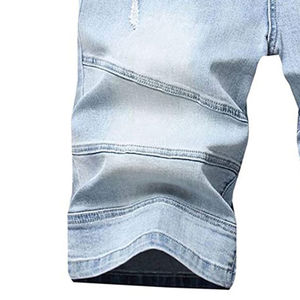 High Street Style Mid <b>Elastic</b> Plain Dyed Wholesale Price Low MOQ Best <b>Jeans</b> Shorts for Men Stylish and New Designs Wholesale - Product Image 4