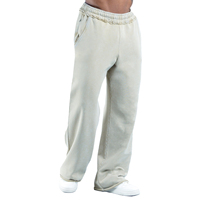 Pantalon de survêtement d'hiver pour homme, coupe droite, décontracté, 100 % coton molletonné, poids moyen, haute qualité, avec logo personnalisé, cordon de serrage