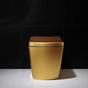 Wc elettronico di lusso con sensore dorato Wc S350 montato a parete dorato stile giapponese Wc Tankless per lo stile del bagno - Product Image 6