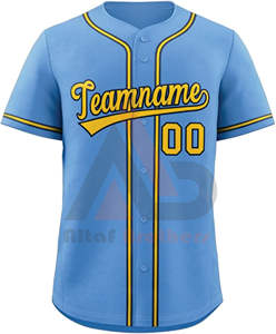 เสื้อเบสบอลลายทางแบบกำหนดเองสำหรับผู้ชายและผู้หญิง เสื้อคอวี ปรับแต่งชื่อทีม หมายเลข โลโก้ 100% โพลีเอสเตอร์ ระบายอากาศได้ดี แห้งเร็ว - Product Image 4