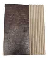 Porte-menu en cuir PU de haute qualité, durable, certifié ISO, avec logo nickelé personnalisé pour restaurant, hôtel, vin