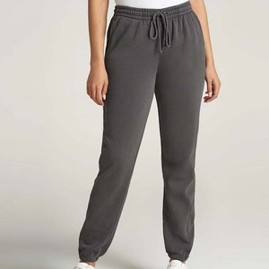Women's Winter Sports Jogging Fitness Flat Front Fleece Pants Versatile Casual Loose with Drawstrings Two-Wear Work Pant - Product Image 1