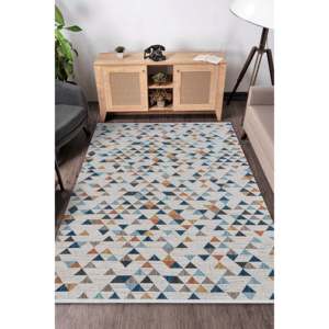 Tapis d'intérieur multicolore moderne HL003 de Netline Home Depot, 100 % polyester, anti-peluches, facile à nettoyer, durable, 80x150 cm, pour chambre à coucher et bureau - Product Image 5