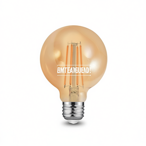 Ampoule LED à filament G95 8W E27, éclairage ton ambre, ampoules LED écoénergétiques - Product Image 3