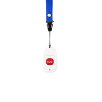 Botón de Emergencia SOS Programable con Bluetooth 5.0 BLE, Sensor de Sonido y Zumbador para Comunicación y Redes