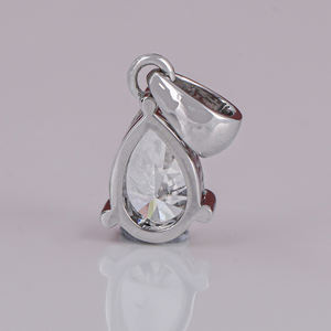 จี้ทองคำแท้ 14KT สำหรับผู้หญิง รูปทรงลูกแพร์ เพชรเพาะเลี้ยง ชุบทอง 18K คลาสสิก รับรองโดย IGI น้ำหนัก 1.5-1.9 กะรัต เครื่องประดับสำหรับร่างกาย - Product Image 3