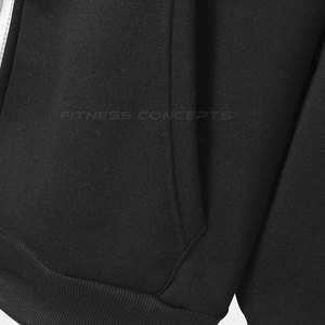 Sweat à capuche zippé léger 100% coton pour hommes Nouvelle tenue d'extérieur de haute qualité pour l'hiver en vente! - Product Image 6