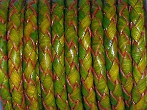 Gran oferta, cordón de cuero trenzado redondo de 4mm de alta calidad, accesorio de pulsera DIY, precio al por mayor, accesorios y componentes de joyería - Product Image 4