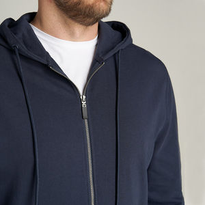 Sweat à capuche personnalisé pour homme, à manches longues, avec impression en relief brodée, survêtement avec poche kangourou, cordon de serrage, service OEM - Product Image 2