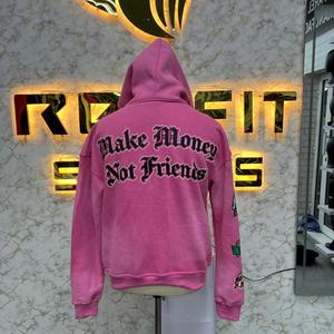 Sweat à capuche imprimé de qualité supérieure par le fabricant, design unique, fermeture éclair, fabrication en usine, prix bas, sweat à capuche pour hommes, sweat à capuche pour hommes - Product Image 3