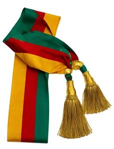 Banda Ceremonial Personalizable al por Mayor, Tejida a Mano, de Lana, con Decoración de Encaje, Logotipo Personalizado, con Hilo de Oro - Product Image 4