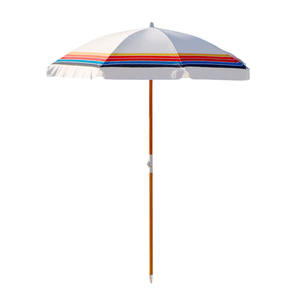 Sombrilla <span class=keywords><strong>de</strong></span> Playa Comercial <span class=keywords><strong>de</strong></span> 6.5 Pies, Grande, Blanca, Impermeable, para Jardín, Playa, Vintage, Retro, con Impresión Personalizada, Estilo Boho, para Picnic - Product Image 2