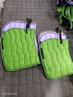 BRAND ZONE Tapis de selle d'équitation en satin/soie pour dressage/saut, accessoires pour équitation, fournisseur en gros, équipement pour chevaux