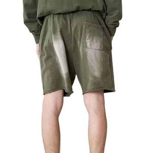 Custom Manufacturer Acid Wash Vintage Plain French Terry Cotton <b>Fleece</b> Jogger Sports <b>Mens</b> <b>Shorts</b> For <b>Men's</b> Cheep Price - Product Image 4