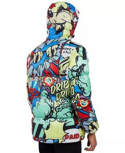 Chaqueta acolchada de Berlín para hombre, chaqueta acolchada negra brillante con capucha informal de alta calidad y logotipo personalizado para hombre, abrigo de burbujas para hombre - Product Image 6