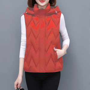 Ropa formal Uso Mejor venta Invierno Calentador de cuerpo Mujeres Abajo Chalecos Casual Ecuestre Puffer Chaleco Chaquetas - Product Image 2