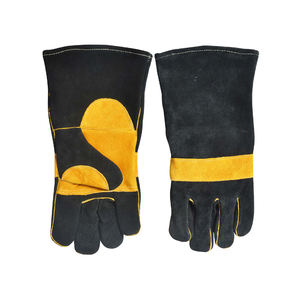 Guantes de soldadura de cuero Llegada Resistencia al calor Guantes de seguridad razonables Resistencia al calor personalizado Azul Doble reforzado - Product Image 4