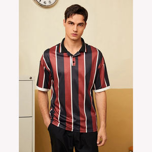 เสื้อโปโลผู้ชายแบบแห้งเร็วพิมพ์ลายซับลิเมชันแบบถักกันยับสำหรับผู้ชายดีไซน์ตามสั่ง - Product Image 1