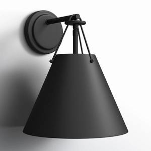 Lampe murale suspendue en finition métal noir Éclairage élégant pour entrée, salon et studio d'Inde - Product Image 1