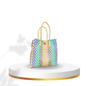 New Eco-Friendly Pink Women's Handbag Handmade in Indonesia with Recycled <b>Plastic</b> Material Weaved Design - Product Image 1