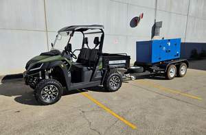 Générateur diesel monophasé Genquip 17,6 kVA de nouvelle génération monté sur remorque avec moteur principal PLC, générateur électrique à gazéification de biomasse - Product Image 6