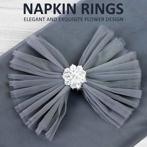 Meilleure vente Serviette en laiton doublure rond de serviette pour le dîner de fête de mariage décor de Table de Noël minimaliste rond de serviette en métal - Product Image 3