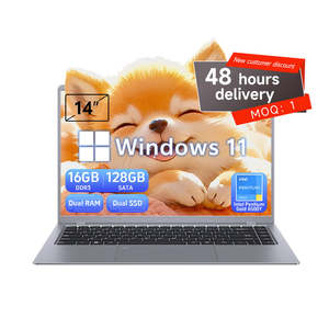 Ordinateur portable professionnel d'usine Ordinateur portable 14 pouces en tel Pentium Gold 6500Y Win dows 11 Pro ordinateurs portables neufs DDR4 personnalisés - Product Image 1