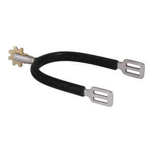 Vástago ovalado cónico para caballeros de alta calidad, espuelas simuladas de seguridad Unisex de acero inoxidable con productos para caballos cubiertos de goma - Product Image 5